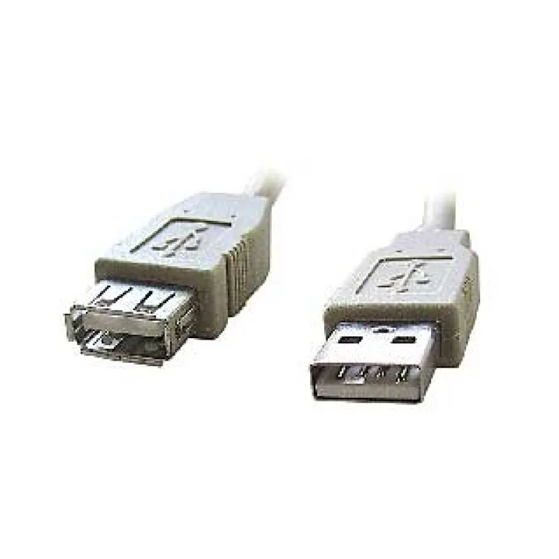 Kábel USB A-A 1, 8m 2.0 predlž, HQ Black, zlac.kont. CCP-USB2-AMAF-6