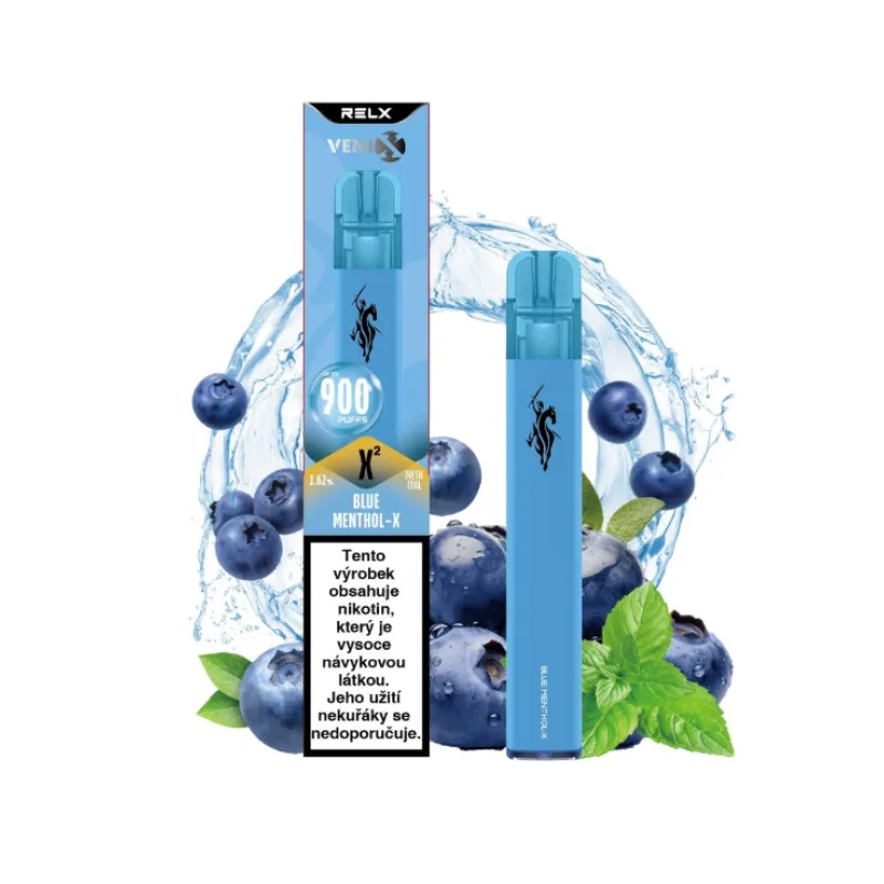 Venix jednorázová cigareta - Blue Menthol-X2