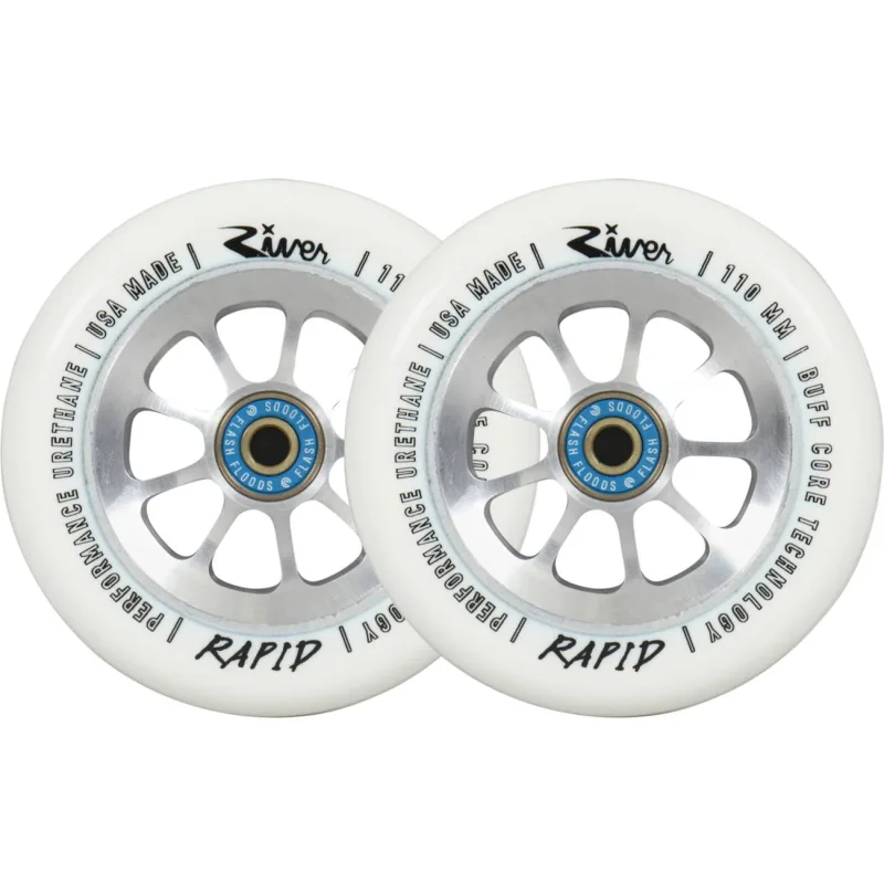 River Naturals Rapid Blizzard Pro Scooter Wheel 2-Pack Blizzard