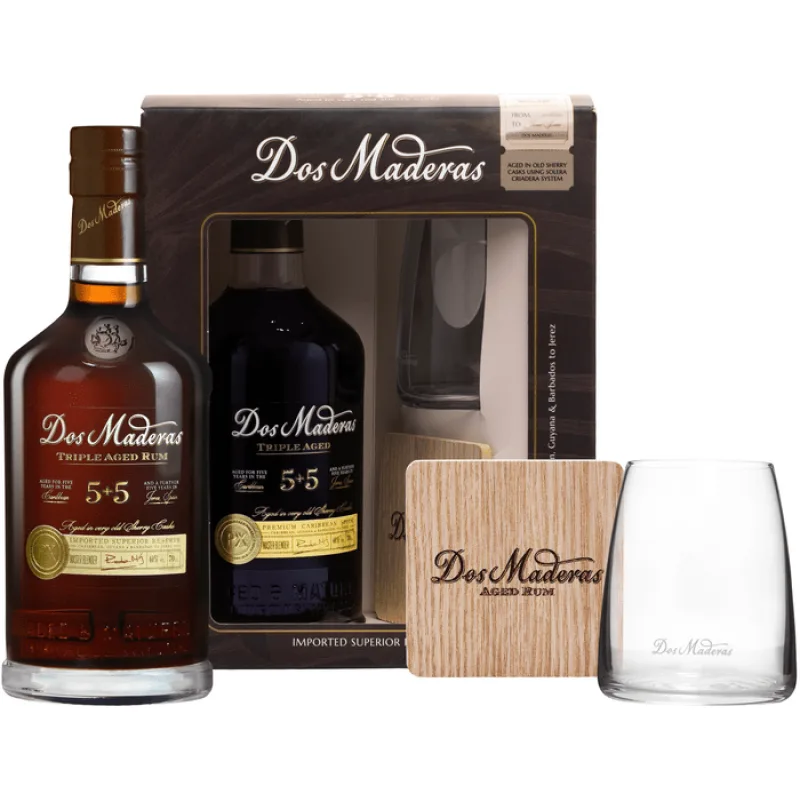 Dos Maderas PX 5+5y 40% 0,7 l (darčekové balenie 1 pohár)