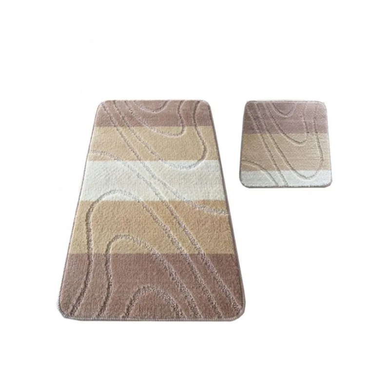 Protišmyková kúpeľňová predložka bežová - Montana 05