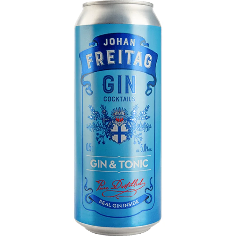 Johan Freitag Gin & Tonic 5% 0,5l Plech x6