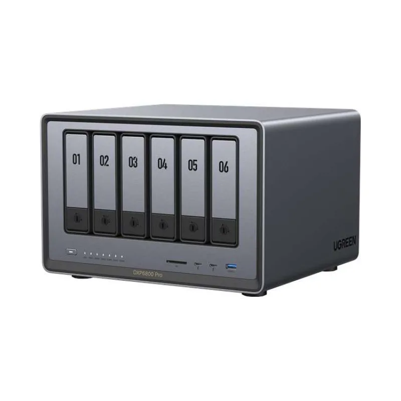 UGREEN NASync DXP6800 Pro (10C/i5-1235U/4,4GHz/8GBRAM/6xSATA/2xM.2/2x10GbE/1xPCIe/2xTB/2xUSB2.0/2xUSB3.2/HDMI/SD) (25899B)