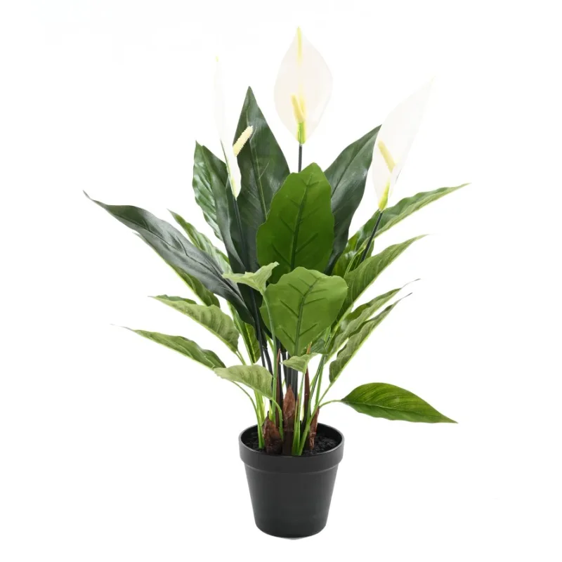 Umelá kvetina Spathiphyllum - Lopatkovec, 50cm