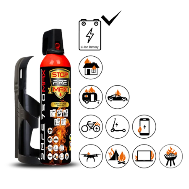 Safe SET Hasicí sprej 750 MAX + držák 75C S-SAFE750MAX-75C