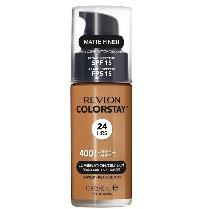 Revlon, ColorStay™ Makeup pre zmiešanú/mastnú pleť Podkladová báza SPF15 pre zmiešanú a mastnú pleť 400 Caramel 30ml