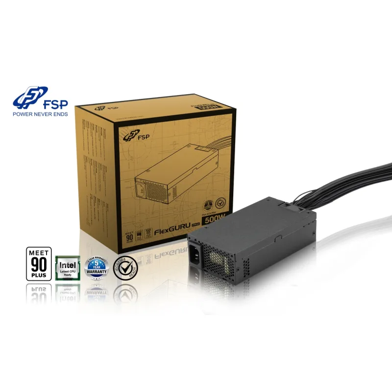 FSP ATX Flex GURU PRO 500/ 500W/ Flex/ 80PLUS Gold/ Retail PPA5008401