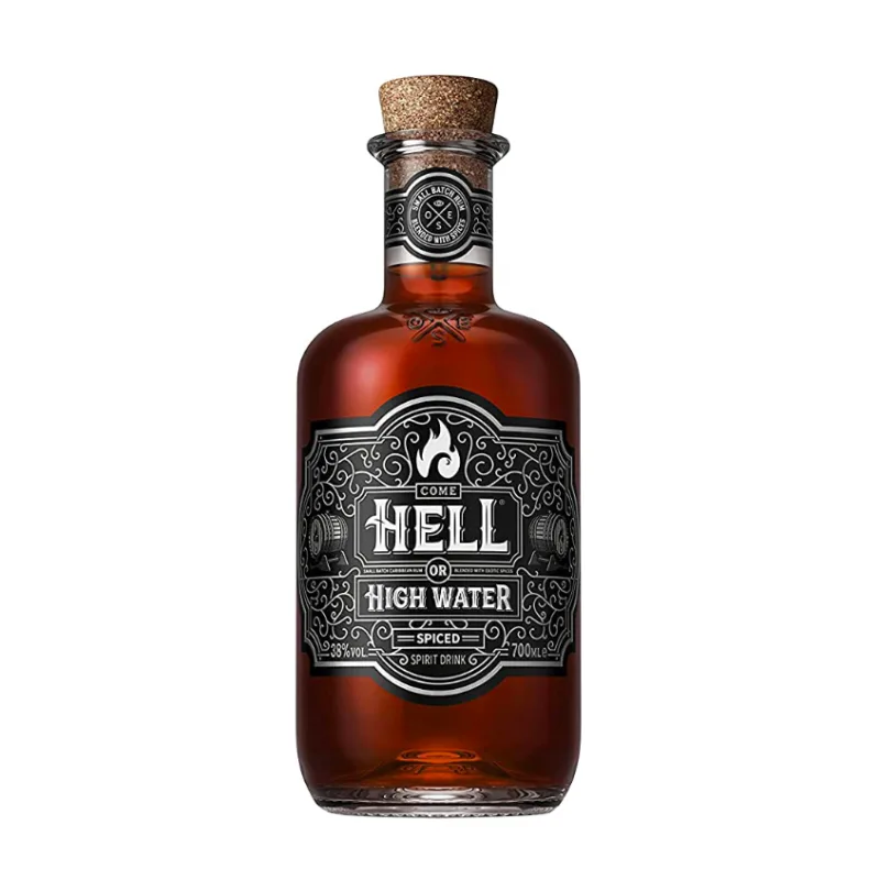 Hell or High Water Spiced Rum 38% 0,7 l (čistá fľaša)