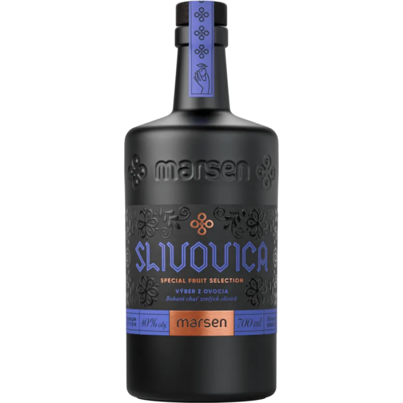Marsen Slivovica Premium Edition 40% 0,7 l (čistá fľaša)