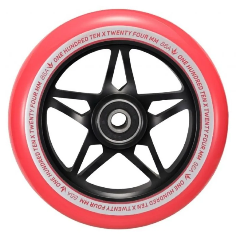 Blunt Tri Bearing 110 mm Wheel - Black / Red