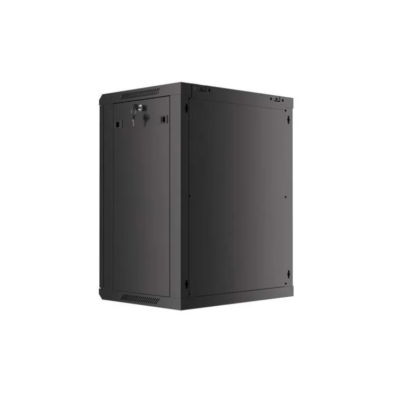 Nástenný rack 19'' 15U 600X450mm čierny flat pack (WF01-6415-10B)