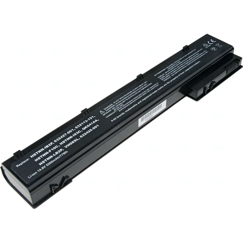 Baterie T6 Power pro HP EliteBook 8560w, 8570w, 8760w, 8770w, 5200mAh, 77Wh, 8cell NBHP0084