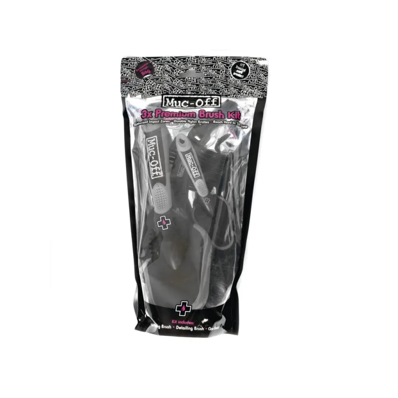 MUC-OFF 3X BRUSH SET - Sada 3 kartáčů