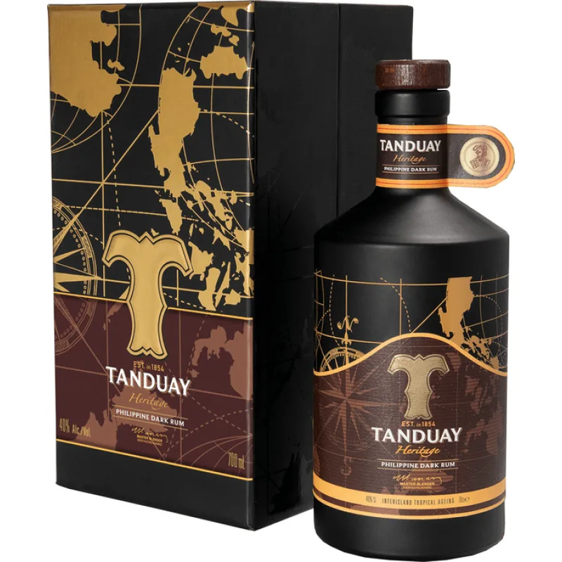 Tanduay Heritage Dark Rum 40% 0,7 l (kazeta)