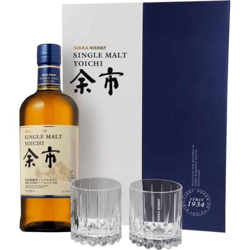 Nikka Yoichi Single Malt Whisky + 2 poháre 45% 0,7l