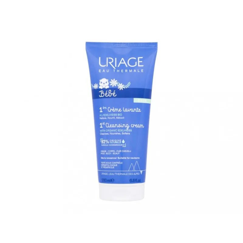 Uriage Bébé 1st Cleansing Cream, Sprchovací krém pre deti, 200 ml,