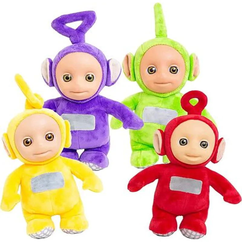 Character Options Teletubbies balení 4 plyšáků se zvuky 25 cm