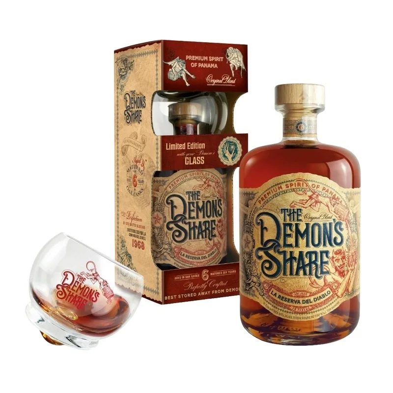 The Demon's Share The Demon’s Share, GLASS SET 40% 0,7l