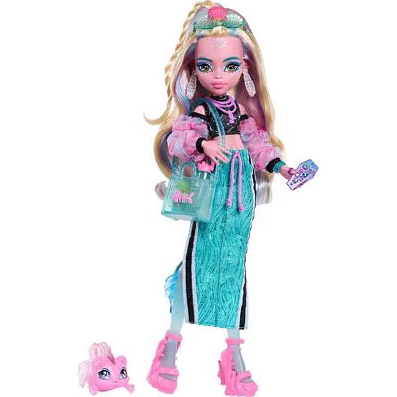 Mattel Lagoona Blue – panenka Monster High s mazlíčkem a doplňky