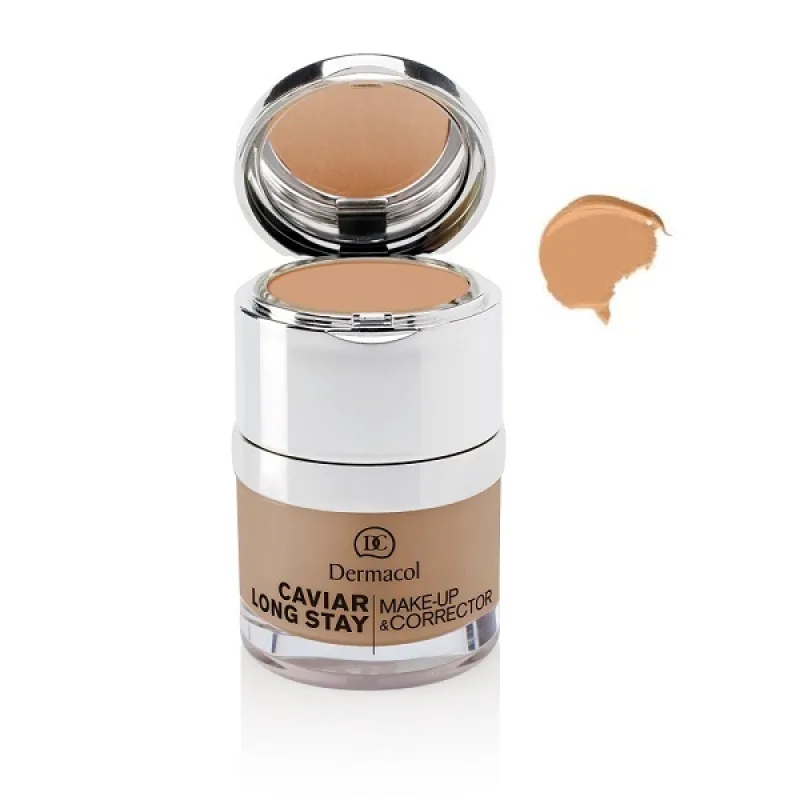 Dermacol, Caviar Long Stay Make-Up & Corrector podkladový krém s korektorom 03 Nude 30ml