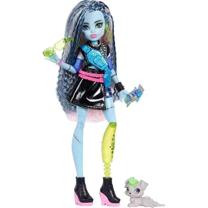 Mattel Frankie Stein – panenka Monster High s mazlíčkem a doplňky