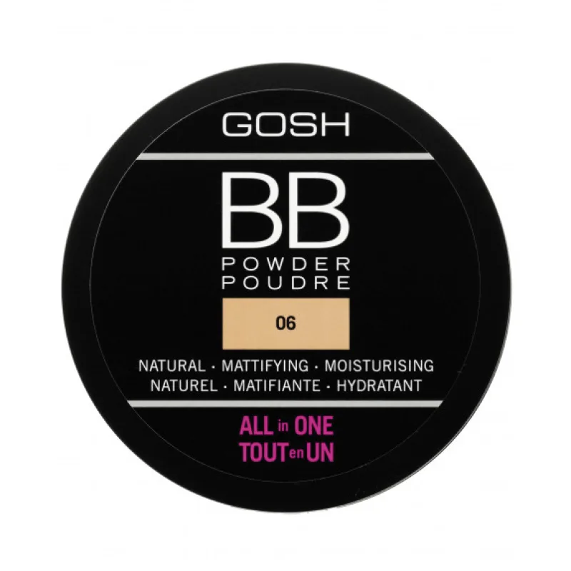 Gosh BB Powder lisovaný púder na tvár 06 Warm Beige 6,5 g