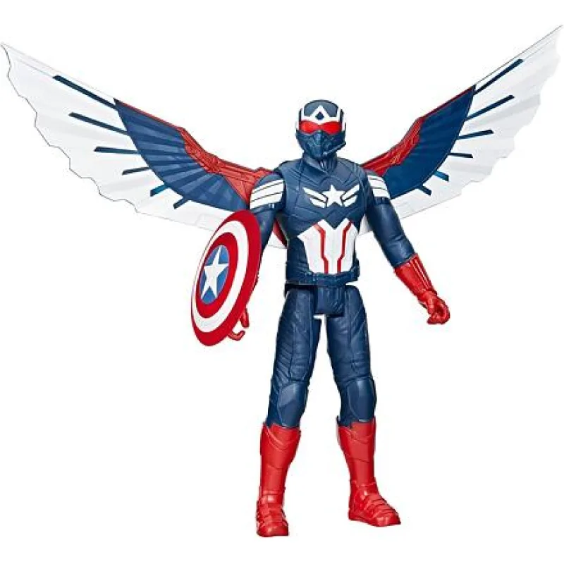 Hasbro Figurka Kapitán Amerika s křídly 30 cm – Marvel Titan Hero