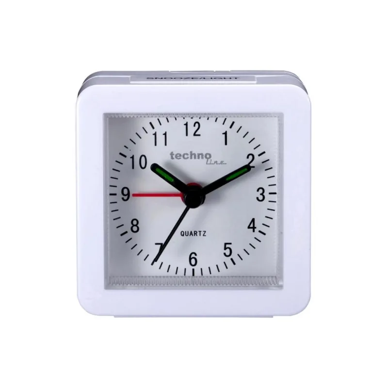 TechnoLine Modell SC analogový budík, bílý Modell SC white