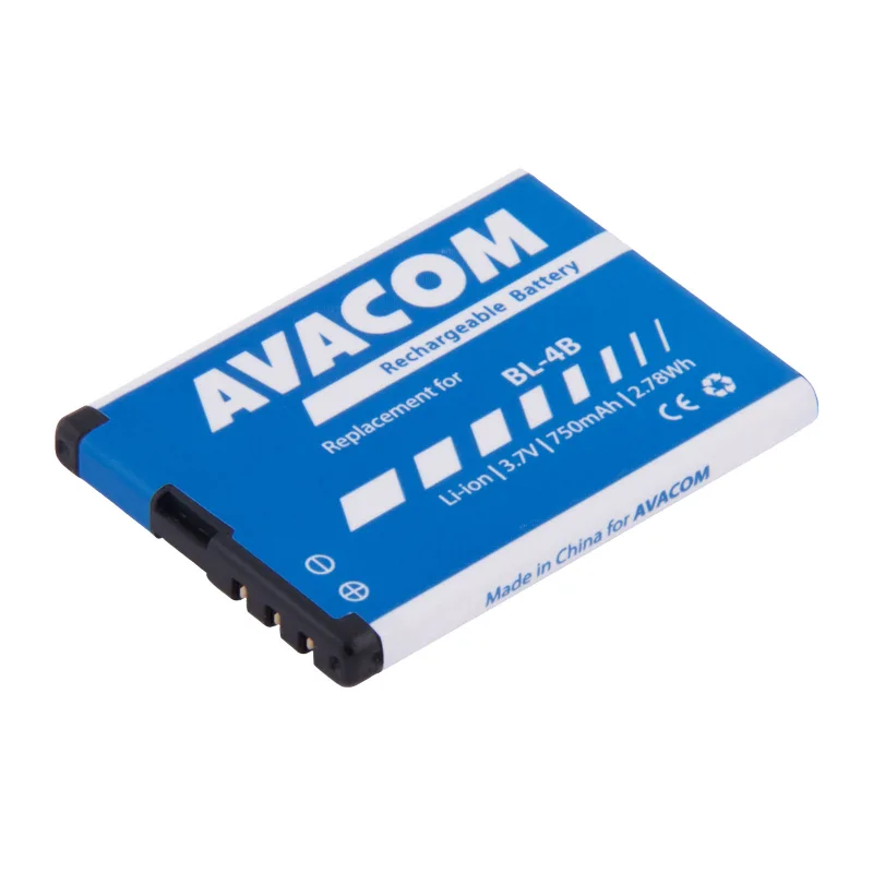 Baterie AVACOM GSNO-BL4B-S750 do mobilu Nokia 6111 Li-Ion 3,7V 750mAh (náhrada BL-4B) GSNO-BL4B-S750
