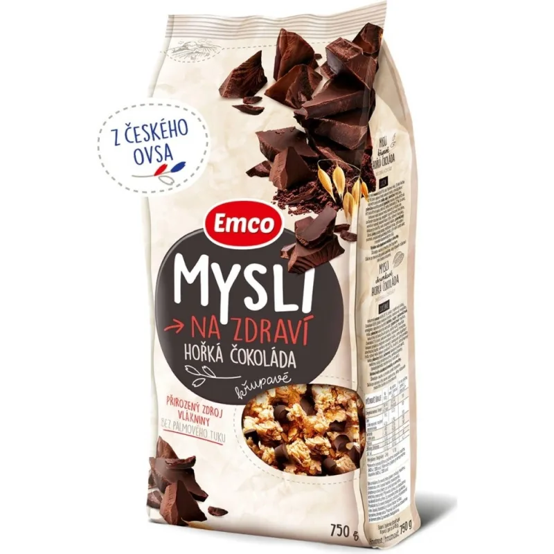 EMCO Mysli horká čokoláda 750 g