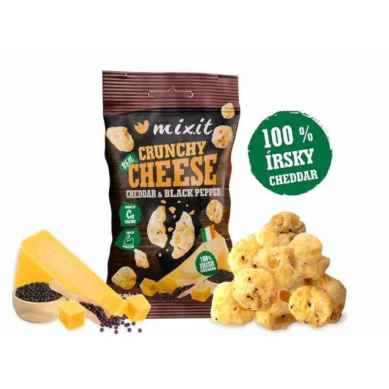 Mixit Chrumkavý syr do vačku - Irský cheddar & čierne korenie
