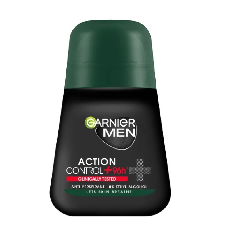 Garnier, Men Action Control+ Klinicky testovaný antiperspirant v roll-one 50 ml