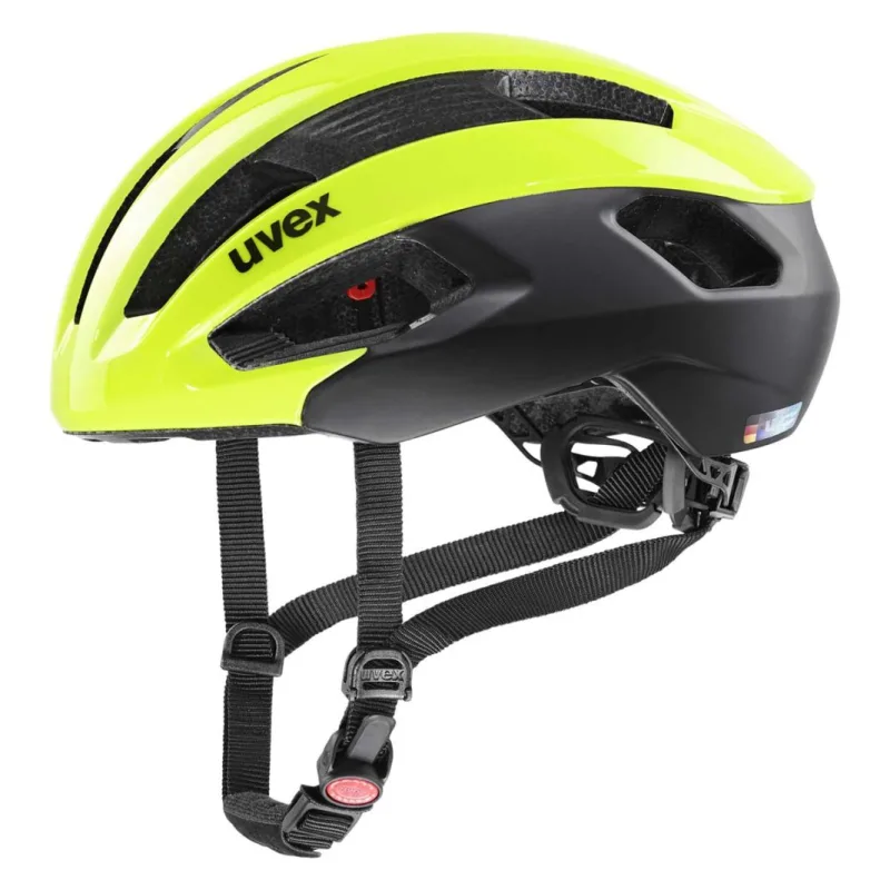 Cyklistická helma Uvex rise CC neon yellow - black mat