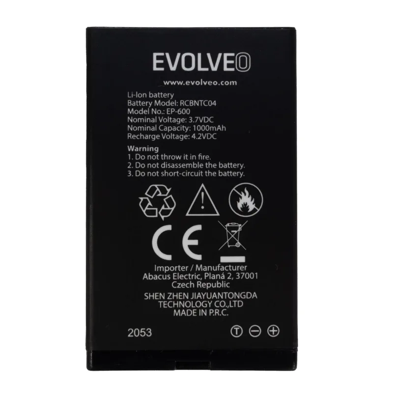 EVOLVEO orig. baterie 1000 mAh pro EasyPhone XD/XR (EP-600/601) EP-600-BAT
