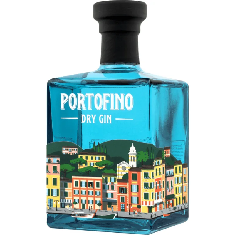 Portofino Dry Gin 43% 0,5 l (čistá fľaša)