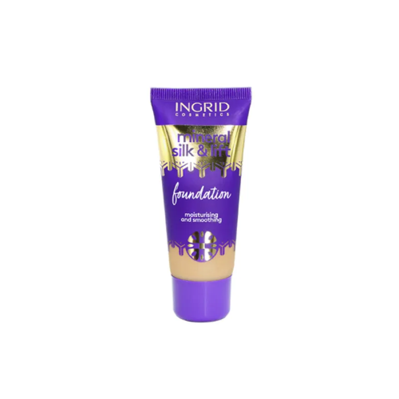 Ingrid, Mineral Silk & Lift Make Up Foundation hydratačný a vyhladzujúci podkladový krém 032 Warm Sand 30ml