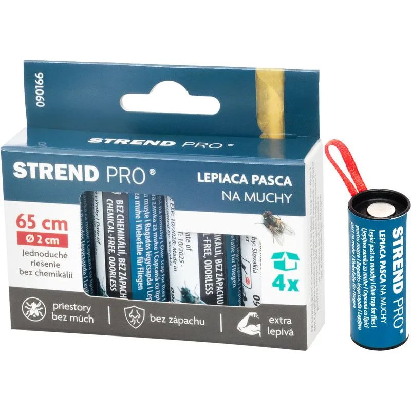 Mucholapka Strend Pro, na muchy, lepový pás, bal. 4ks