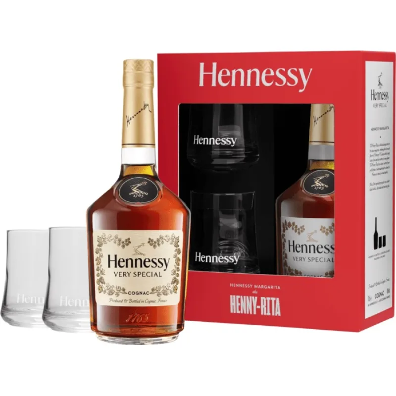 Hennessy VS a 2 poháre 40% 0,7l