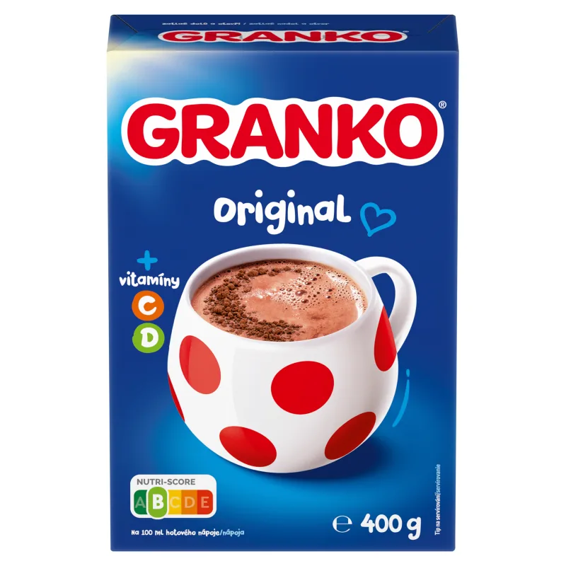 Granko Original instantný kakaový nápoj s vitamínmi C a D 400 g