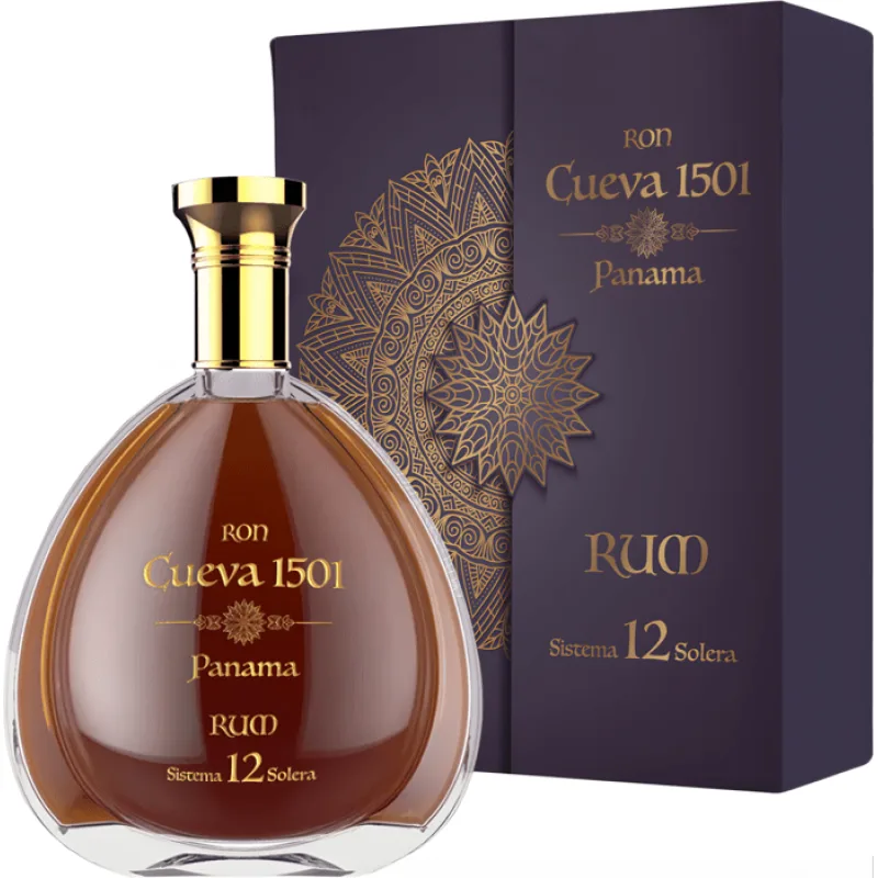 Ron Cueva 1501 Panama Sistema 12 Solera 40% 0,7l (karton)