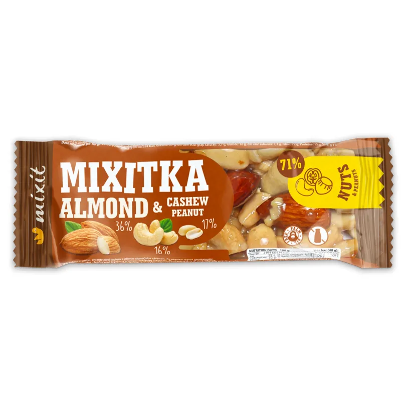 Mixit Mixitka BEZ LEPKU - Mandle + Kešu 40g