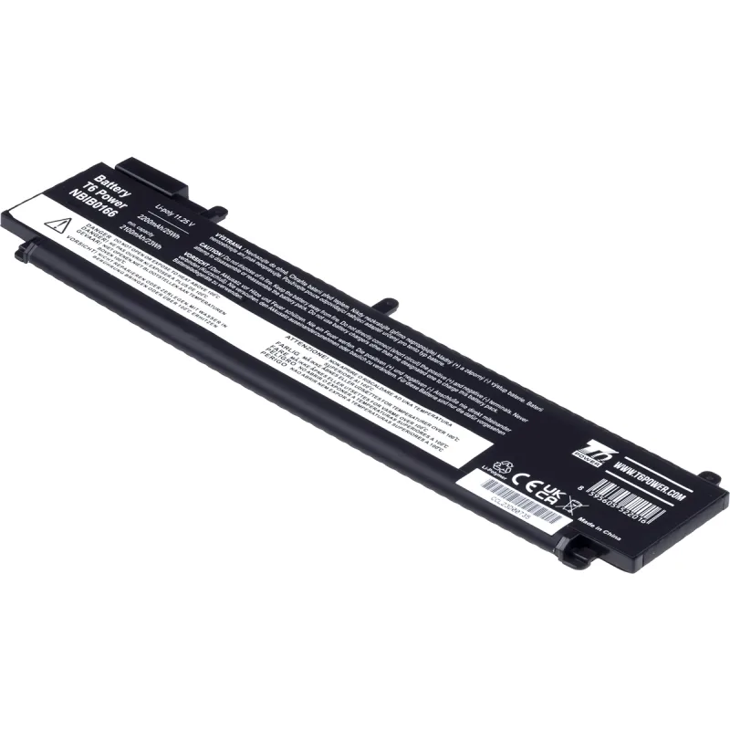 Baterie T6 Power pro Lenovo ThinkPad T460s, T470s, 2200mAh, 25Wh, 3cell, Li-Pol NBIB0166