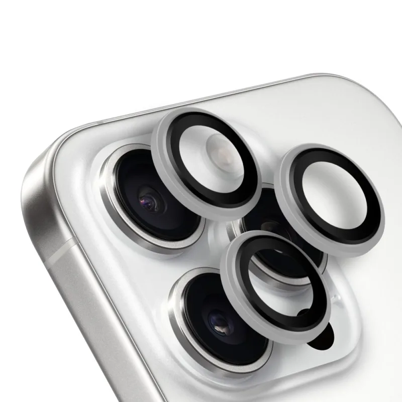 OBAL:ME Ochrana Čoček pro Apple iPhone 15 Pro/15 Pro Max White Titanium 8596311278969