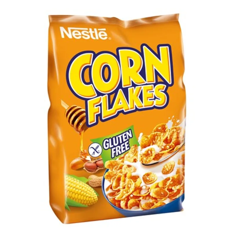 Nestlé Corn Flakes cereálie med a arašidy bezlepkové 450 g