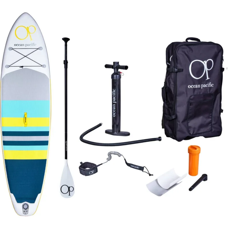 Paddleboar Ocean Pacific Malibu All Round 10'6 White/Grey/Yellow + príslušenstvo