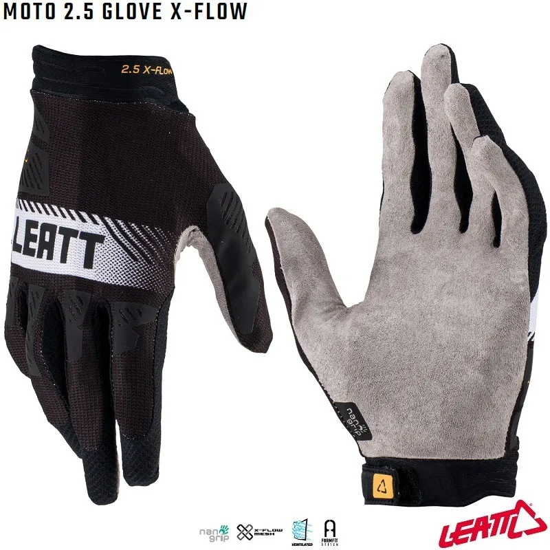 Rukavice Leatt Moto 2.5 X-Flow Glove Black
