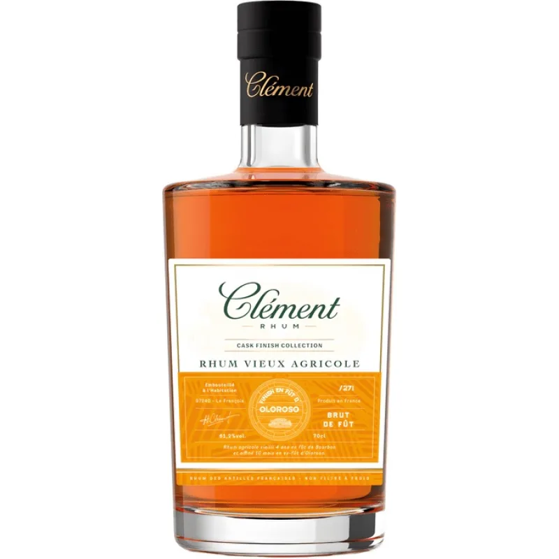 Clément Rhum Vieux Agricole Oloroso 61,2% 0,7 l (čistá fľaša)