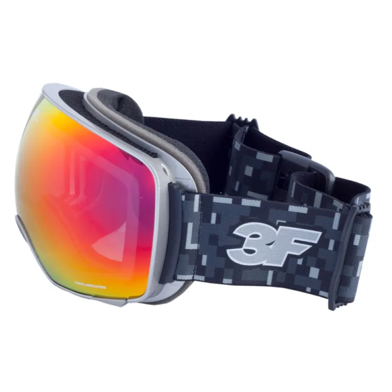 Lyžařské brýle 3F vision Hood 1902 stříbrná