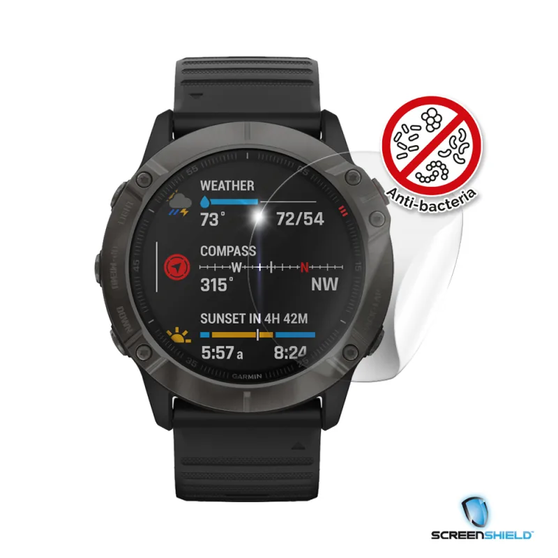Screenshield Anti-Bacteria GARMIN Fenix 6X folie na displej GAR-FNX6XAB-D
