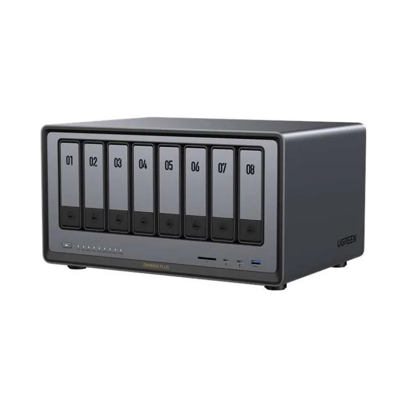 UGREEN NASync DXP8800 Plus (10C/i5-1235U/4,4GHz/8GBRAM/8xSATA/2xM.2/2x10GbE/1xPCIe/2xTB/2xUSB2.0/2xUSB3.2/HDMI/SD) (35127B)
